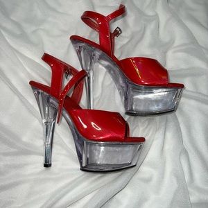 Red Pleaser 6” Heel